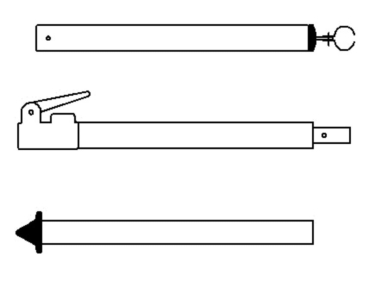 Campking Stormstok 28/25mm 170-260cm : CFRP