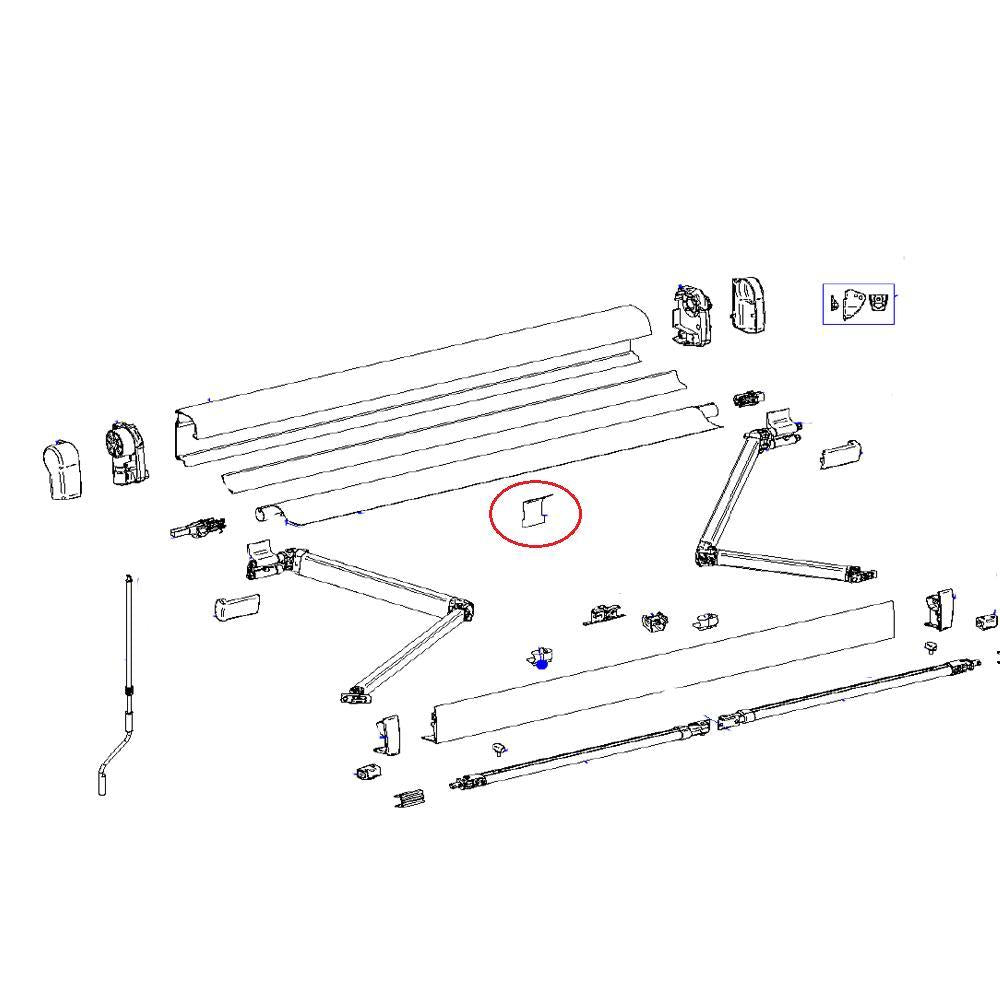 Thule 4900 Roller Tube Spring Support
