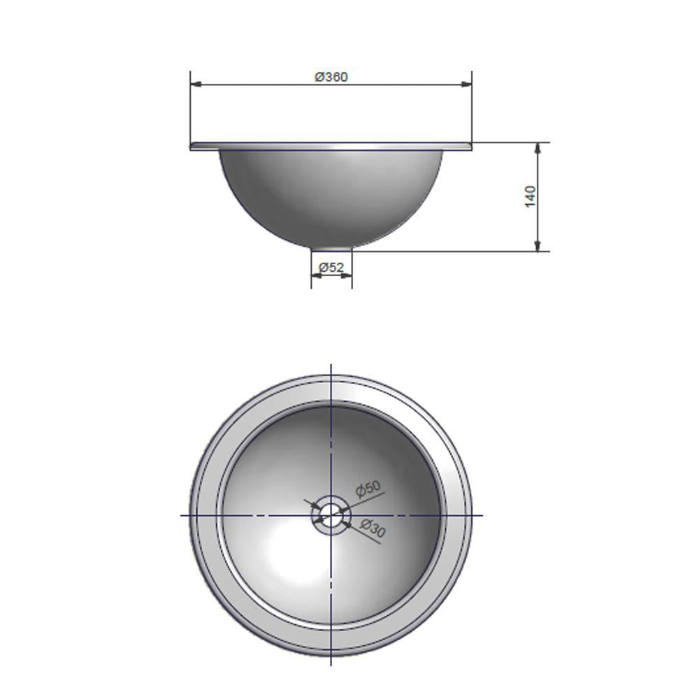 Comet Wasbak Rond Wit