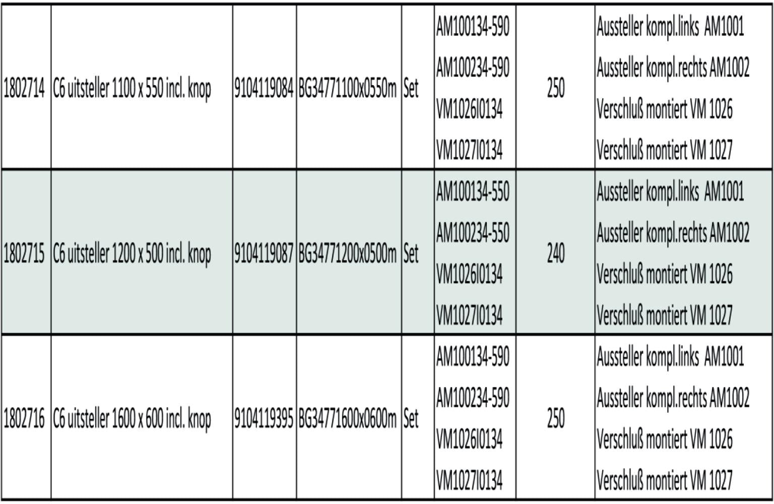 Dometic C6 Raamuitzetter zonder Knop 500x300