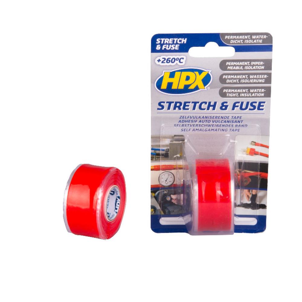 HPX Stretch & Fuse Zelfvulkaniserende Tape 3mtr Rood