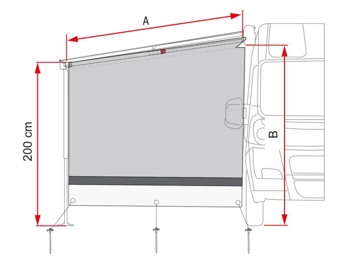 Fiamma Zijpaneel Sun View Side CaravanStore/F35
