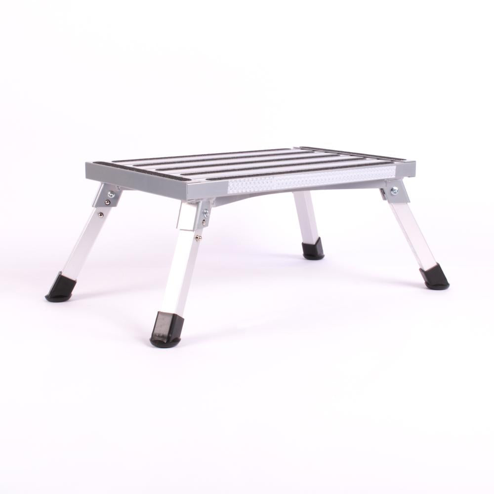 HTD Opstap Aluminium Enkel Zilver