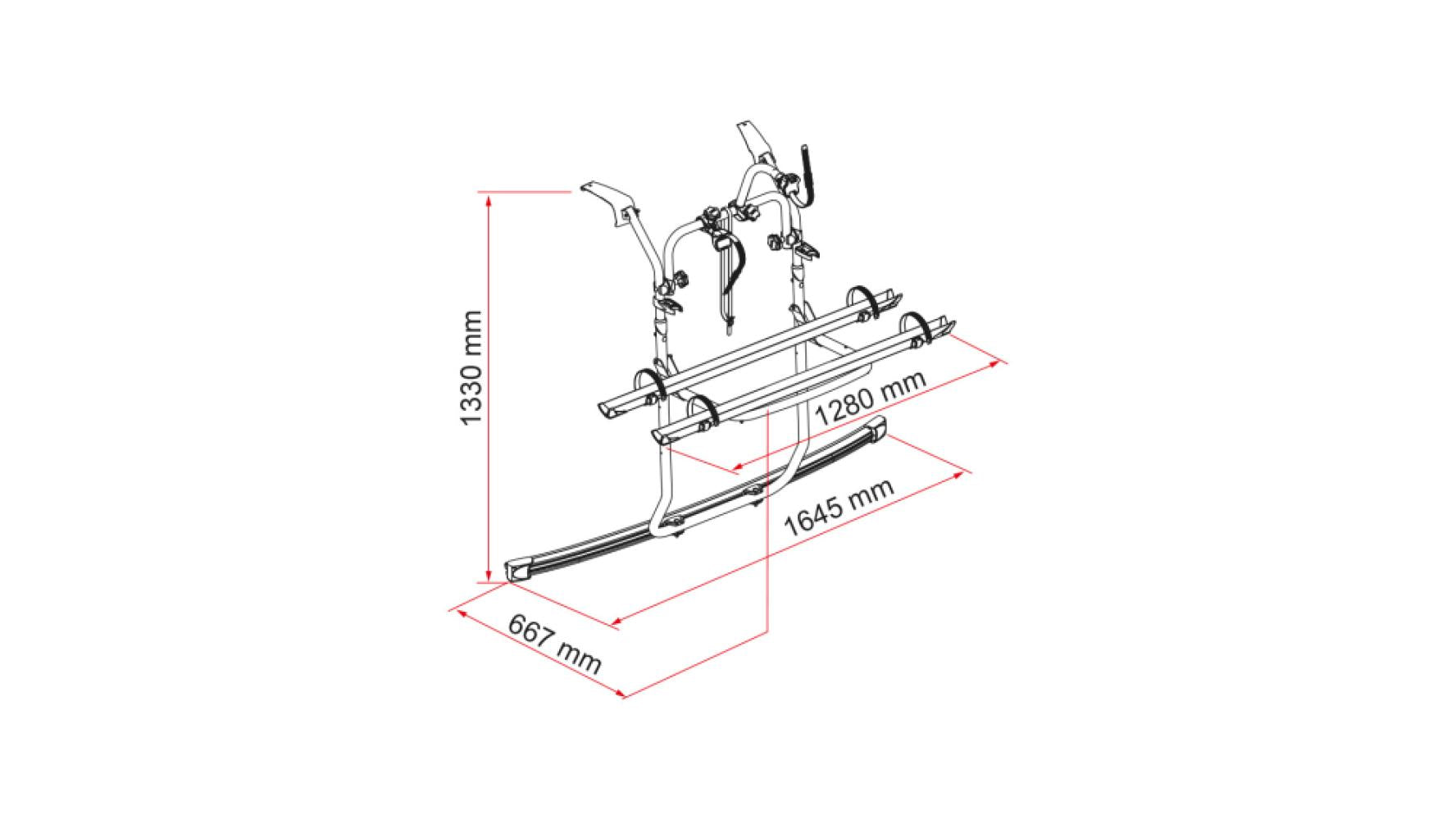 Fiamma Carry-Bike Ford Custom V710 Deep Black