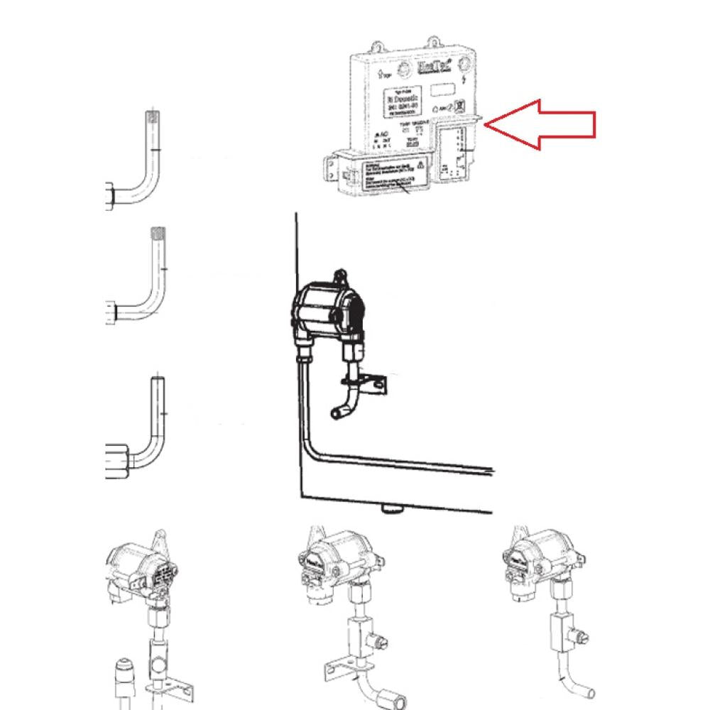 Dometic RMD8505 Aansluiting Steen Compleet MES4