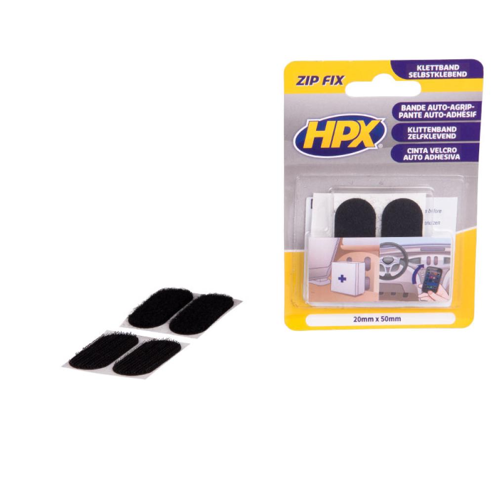 HPX Klittenband Pads Zip Fix 20x50mm