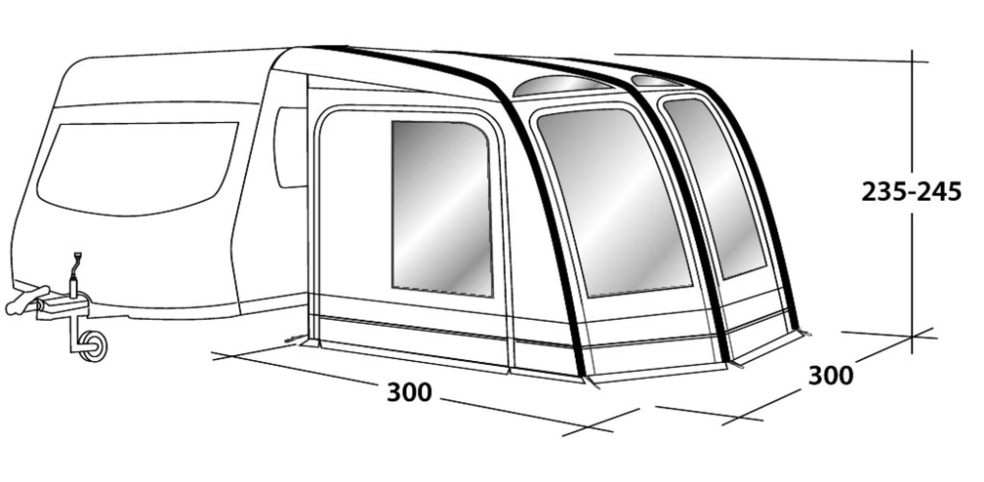 Outwell Caravanvoortent Mirage 300SA