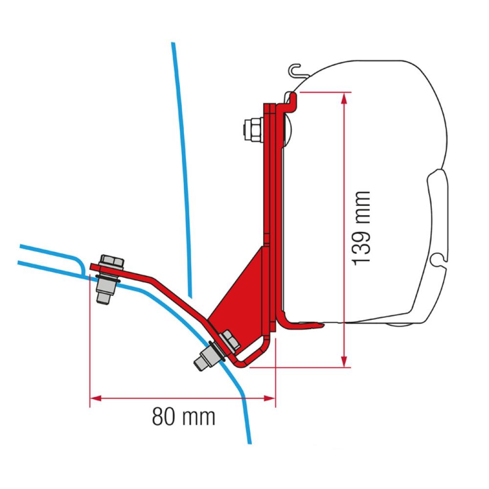 Fiamma Ducato/PÃ¶ssl Lift Roof/Hymercar Kit H2-L2/L3/L4 >2006 F45