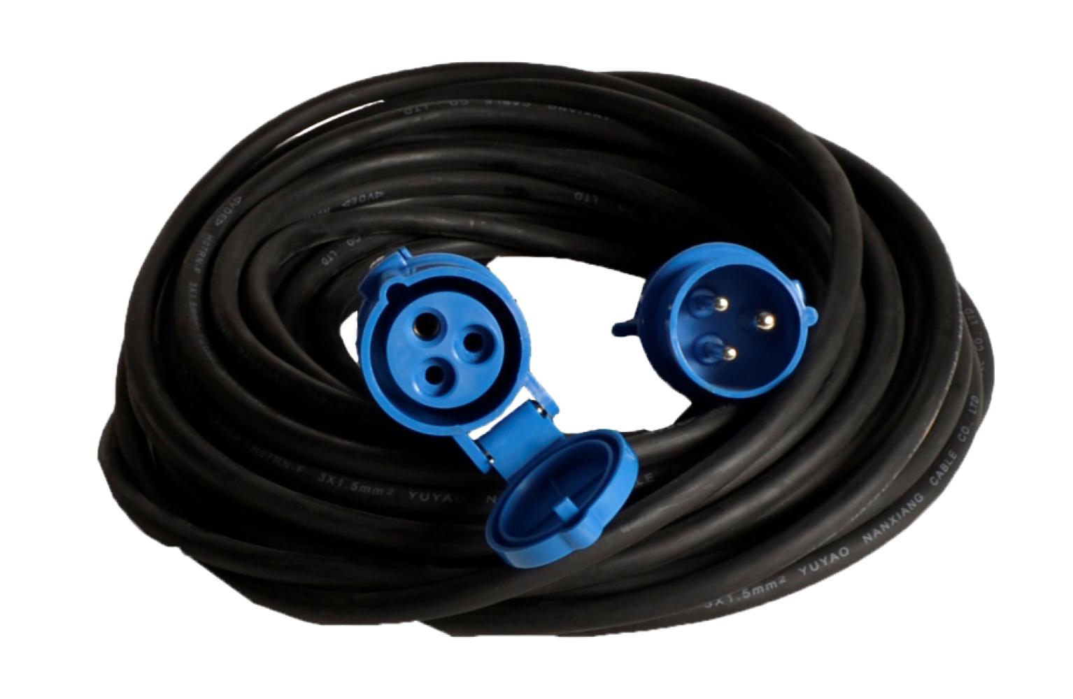 Vechline Verloopkabel PVC 3x1.5mmÂ² CEE-CEE Contra 15m