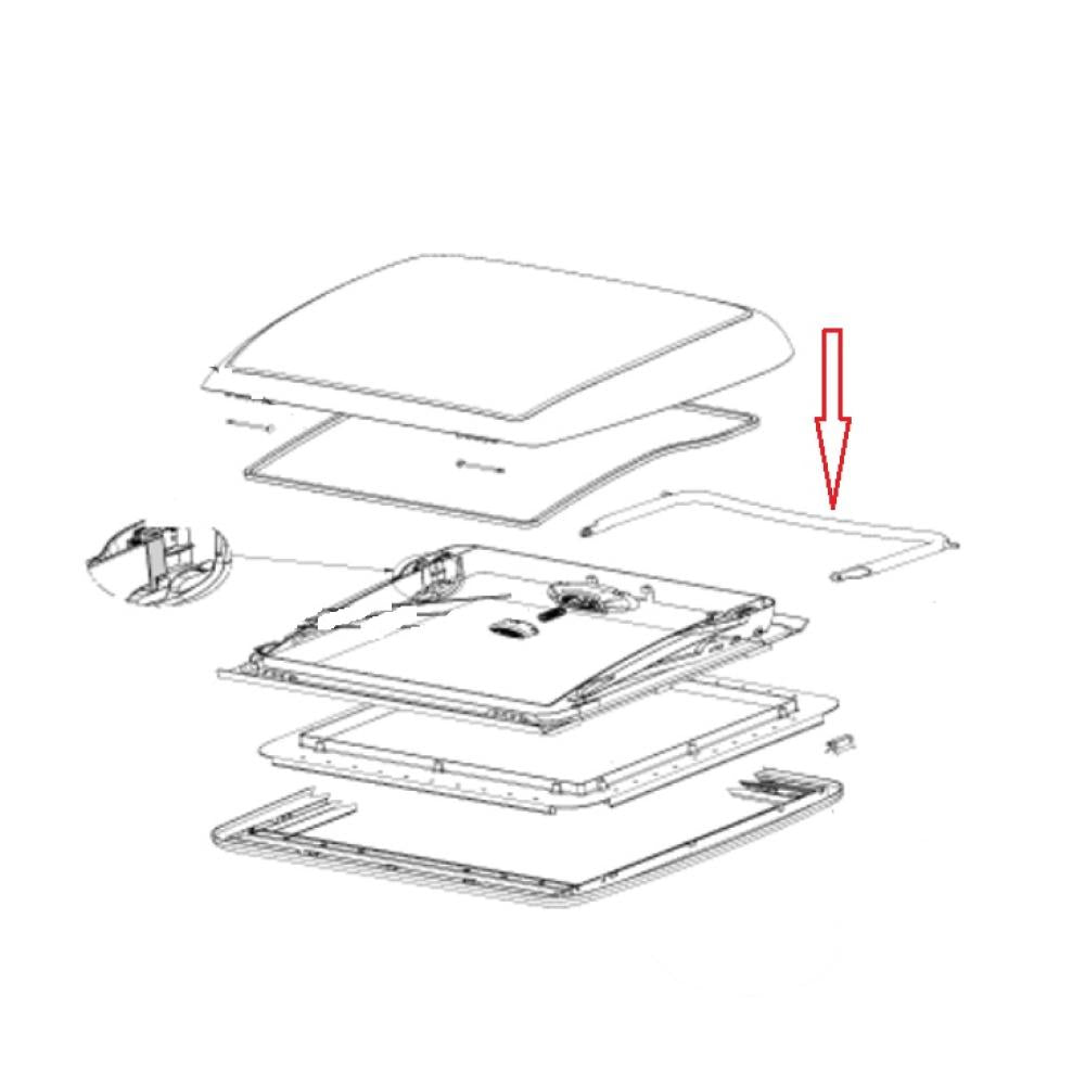Dometic Mini Heki Beugel met montage onderdelen
