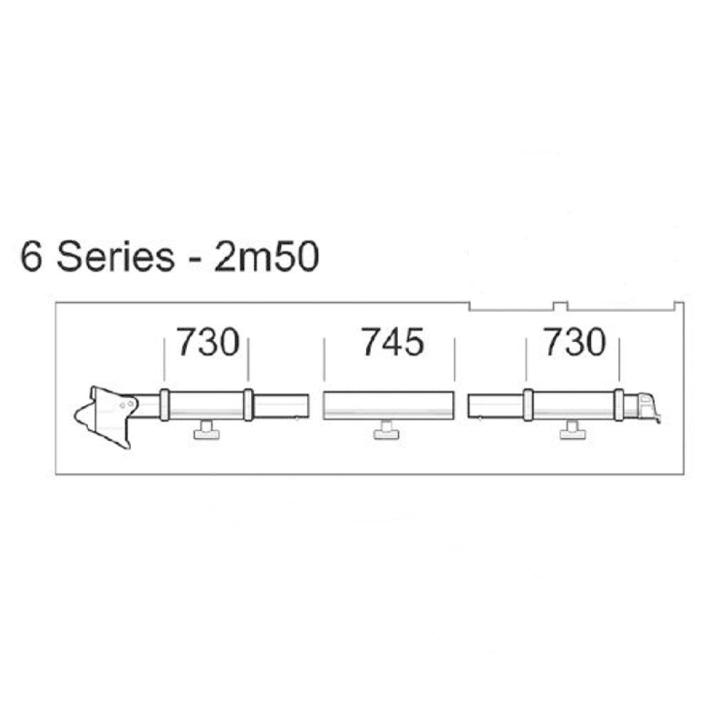 Thule clamping profile 6 series 2,50 LH
