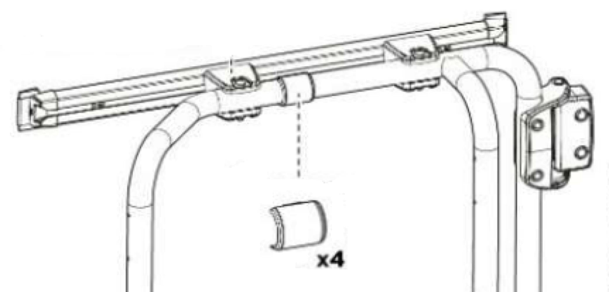 Thule VeloTrack Lasclip 4 stuks
