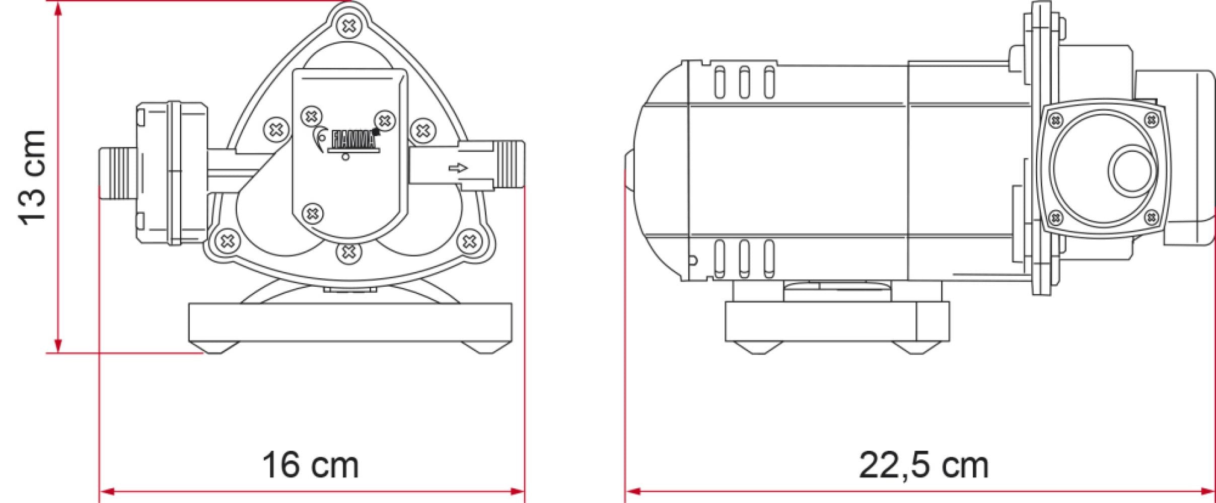 Fiamma Zelfaanzuigende Waterpomp Aqua 8 12V-10L