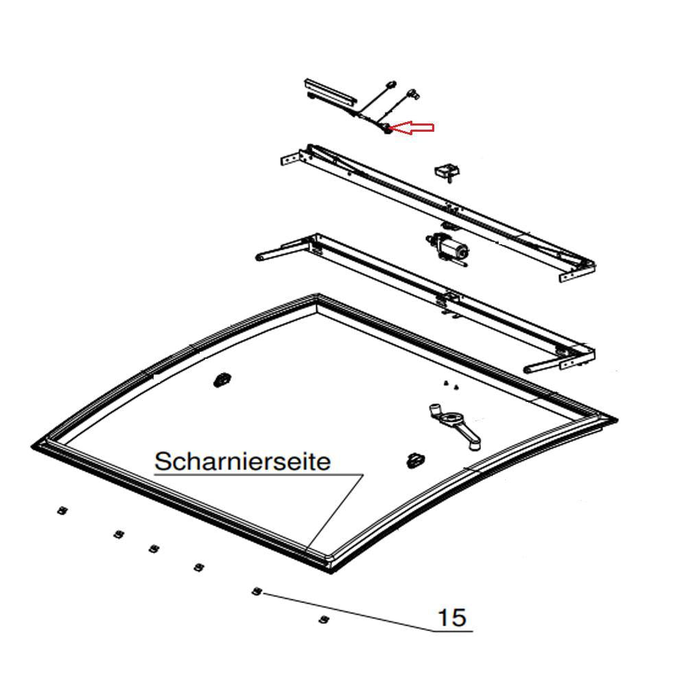 Dometic SkyView Afdekrand Kabelboom