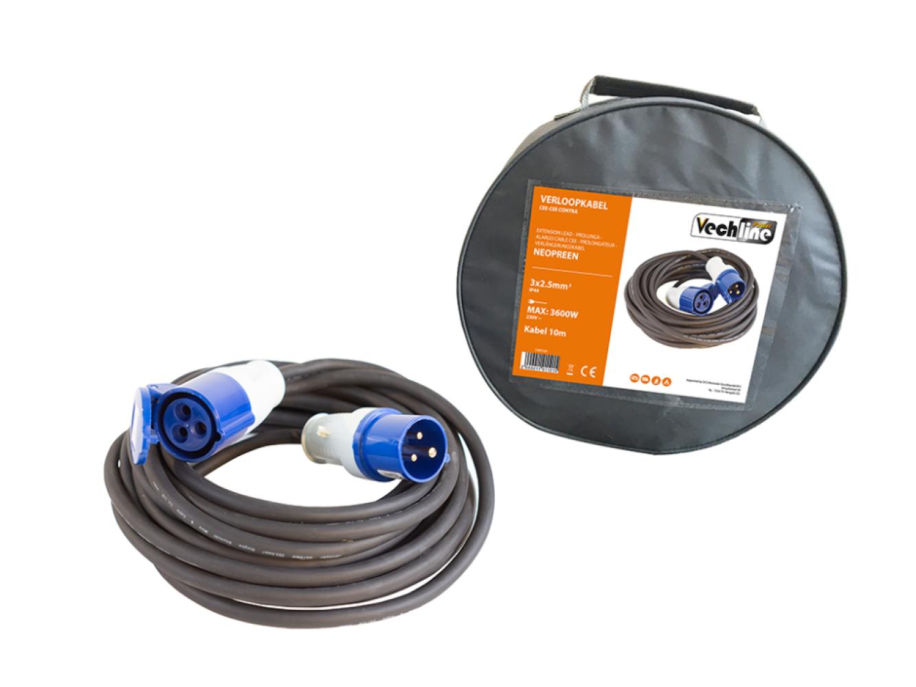 Vechline Verloopkabel 3x2,5Â² CEE-CEE Contra 10m