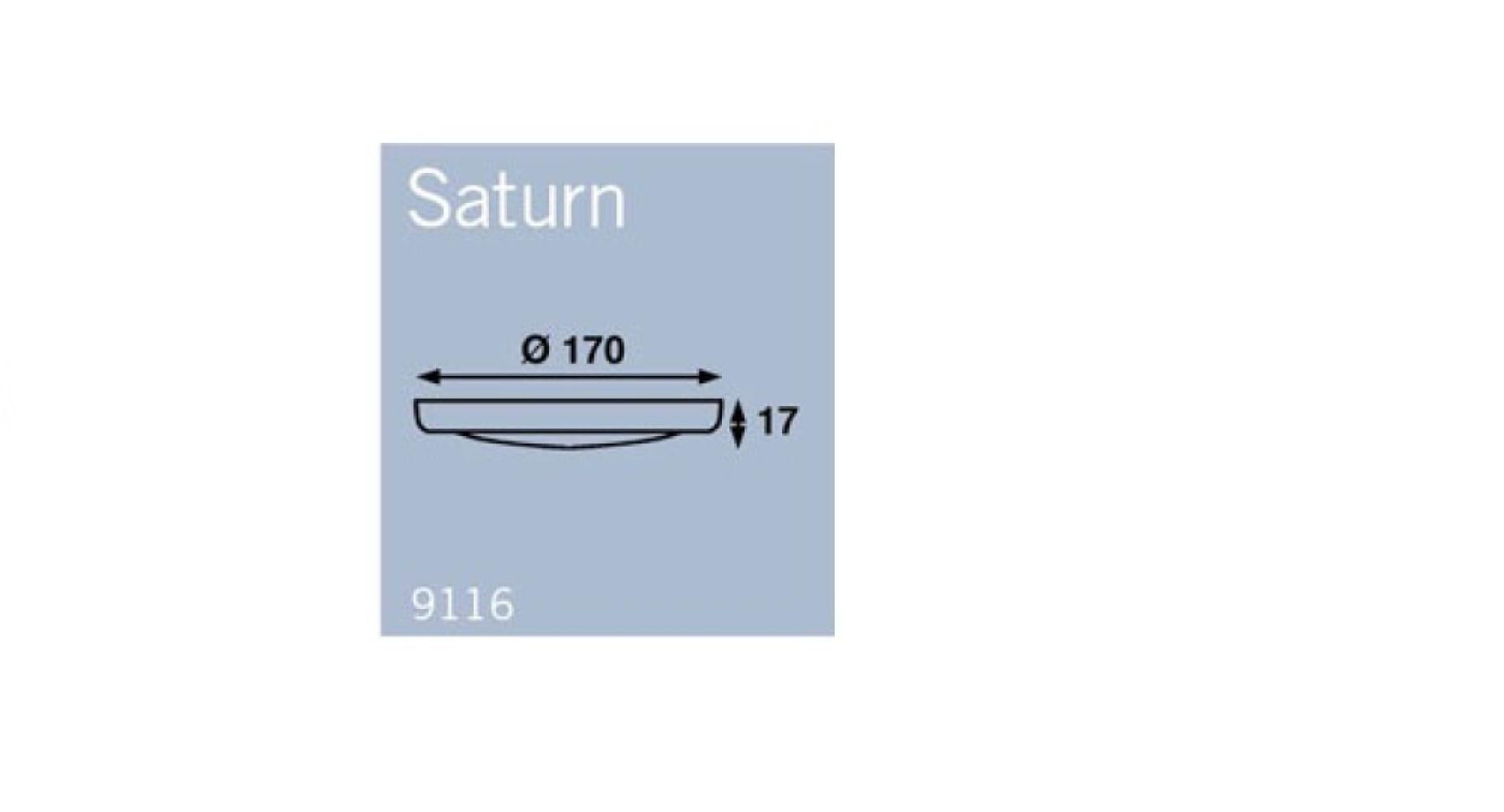 Frilight Plafonnière Saturn Chroom 170mm met Schakelaar LED