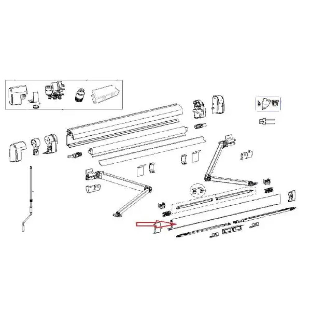 Thule Lead Rail 5200 3.75 Antraciet