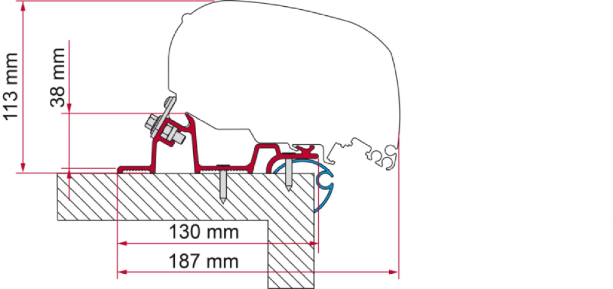 Fiamma Caravan Standard Adapter 600 F65/F80