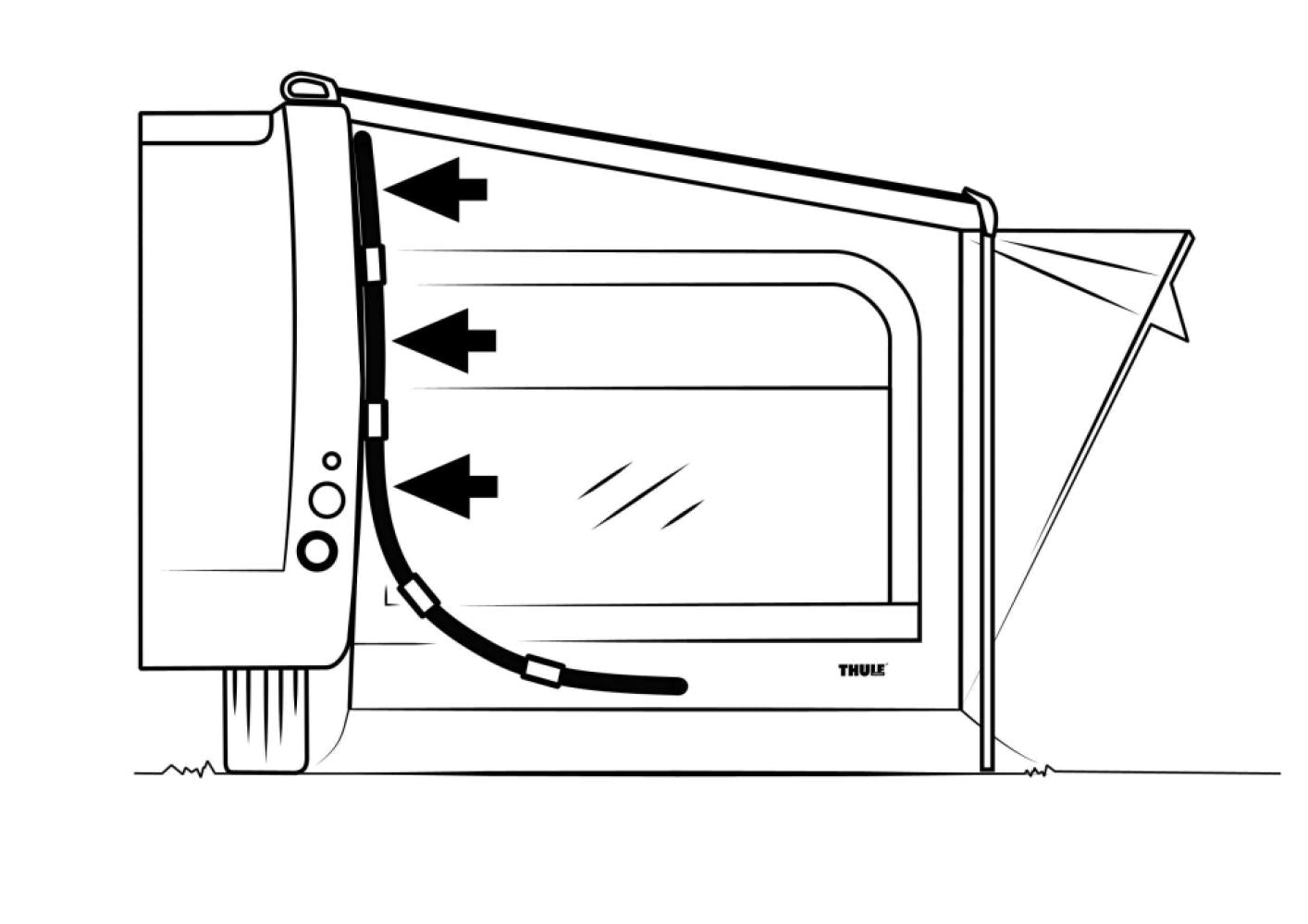 Thule QuickFit/EasyLink Side Tensioning Kit 2st.