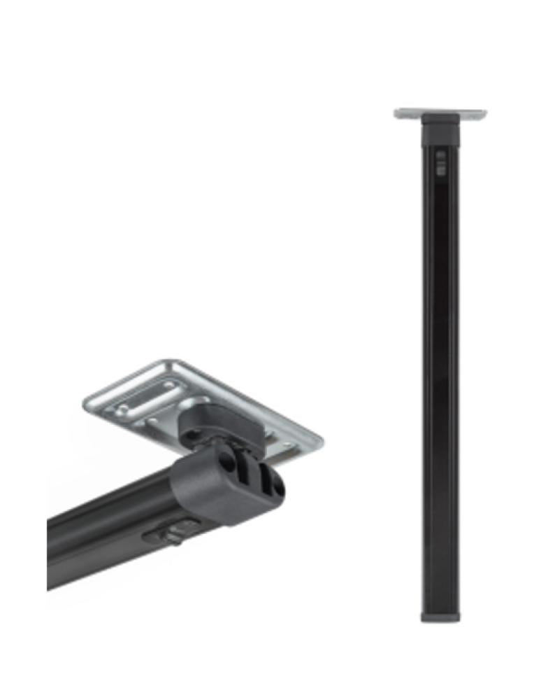 Klaptafelpoot Antraciet Bovenknik 67.5cm