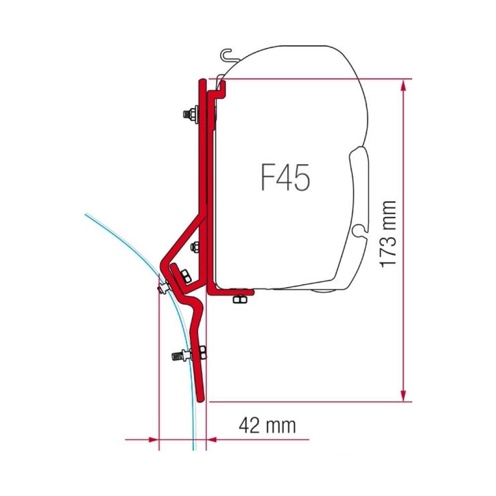 Fiamma Ducato<1994/Renault Master >03/1998 Kit H1/H2 F45