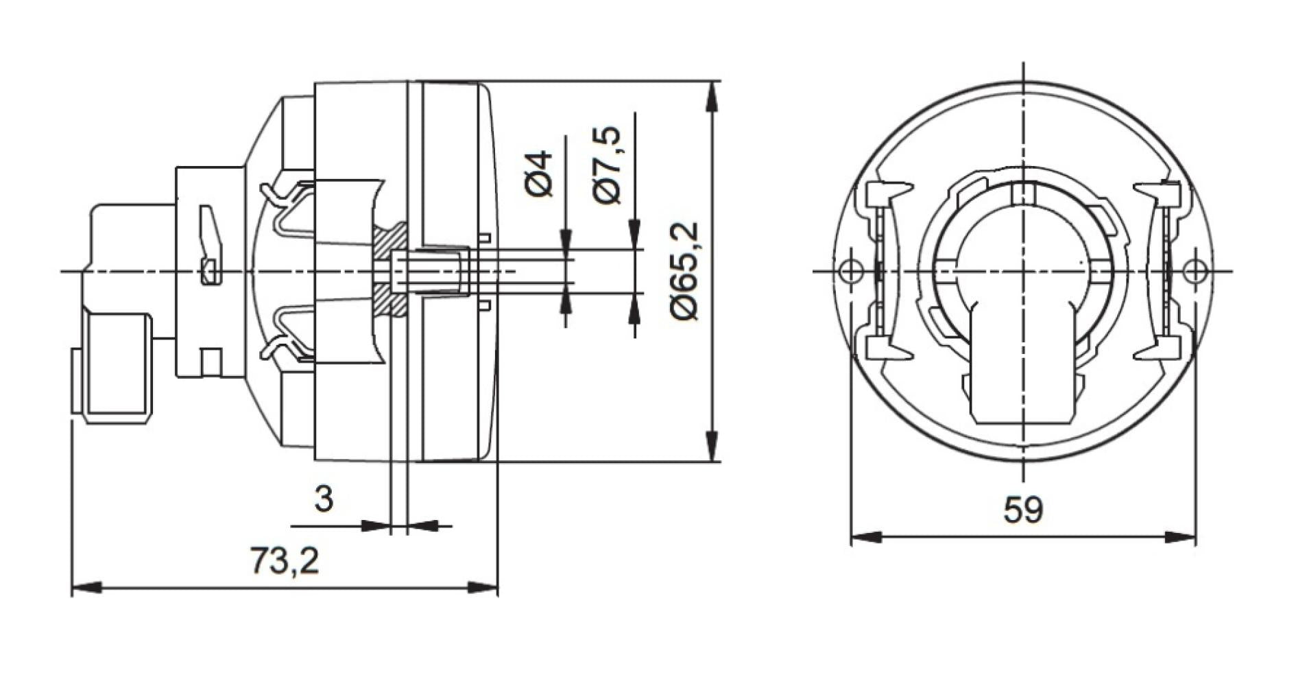 Jokon Achterlicht en Remlicht L65 Inbouw
