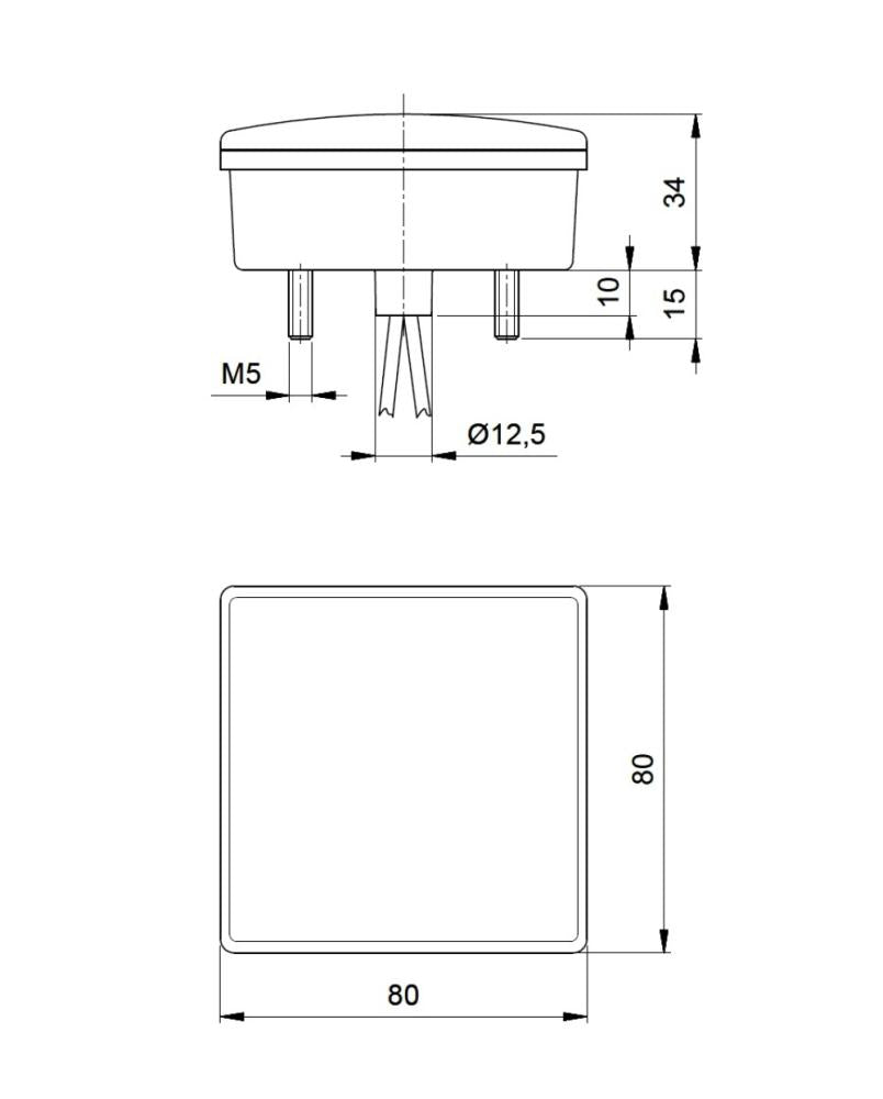 Jokon Mistlicht LED 280 Vierkant Wit