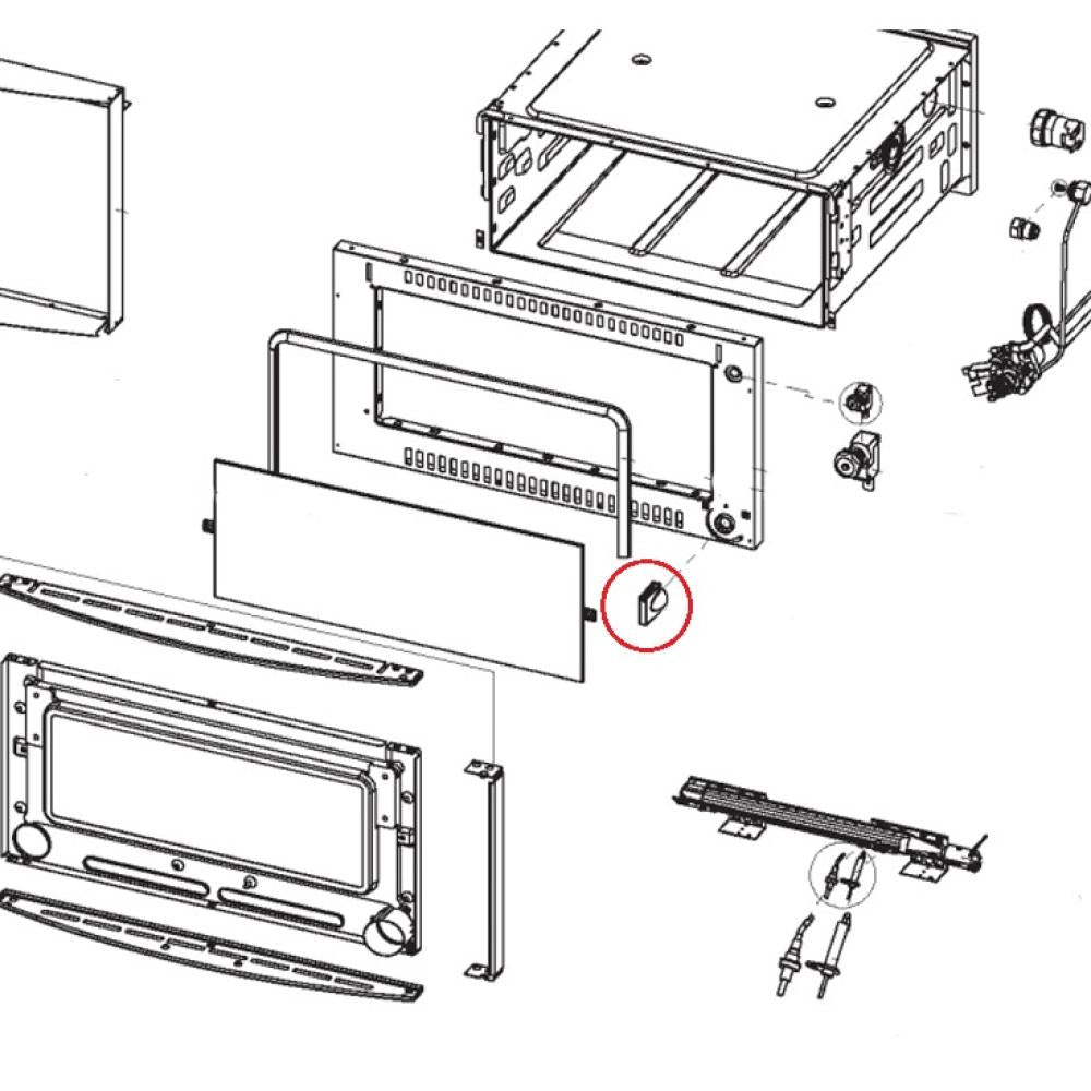 Dometic Knop Oven RMDT8555 Antraciet