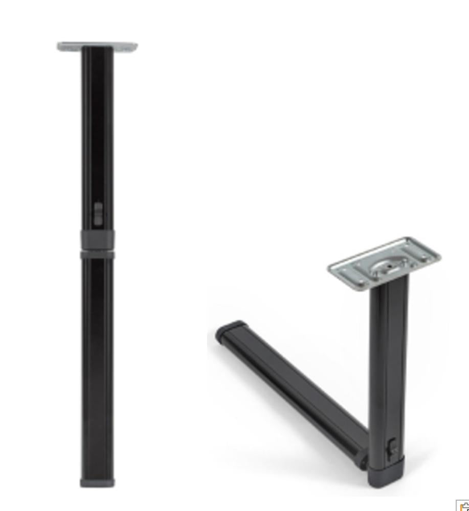 Klaptafelpoot Antraciet Middenknik 67.5cm