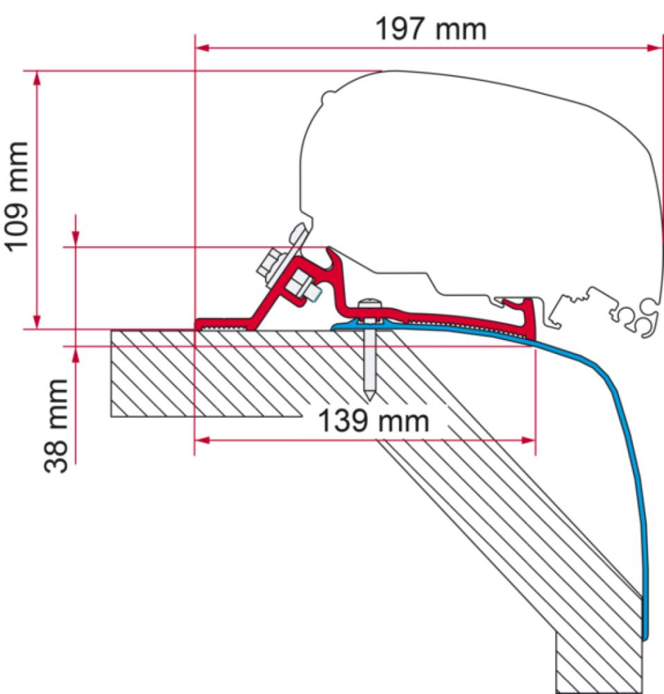 Fiamma Adapter Laika Rexosline/ Kreos >09 500