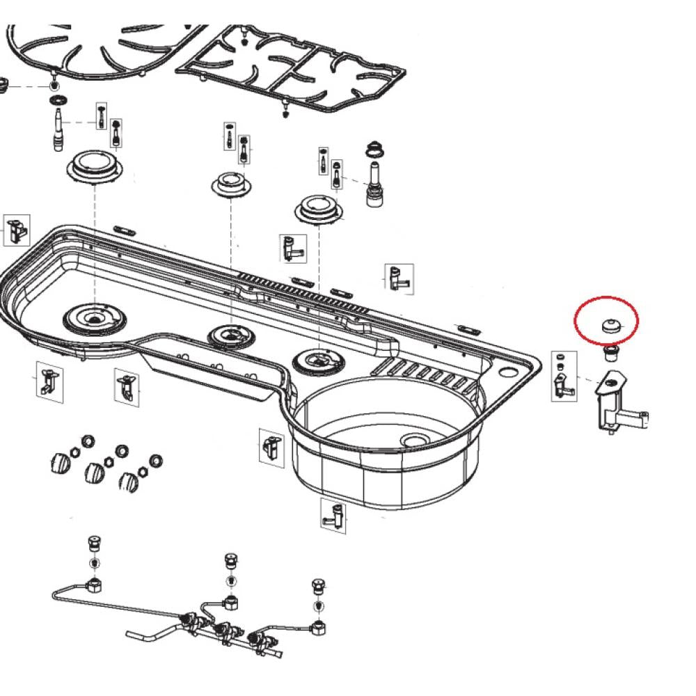 Dometic Montageset Deksel 8st. MO9323