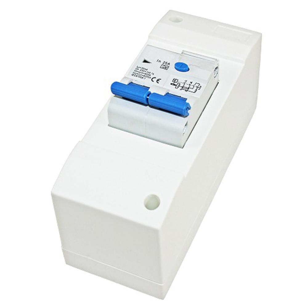 Zekeringkast 2-Modules met Aardlekschakelaar 30mA