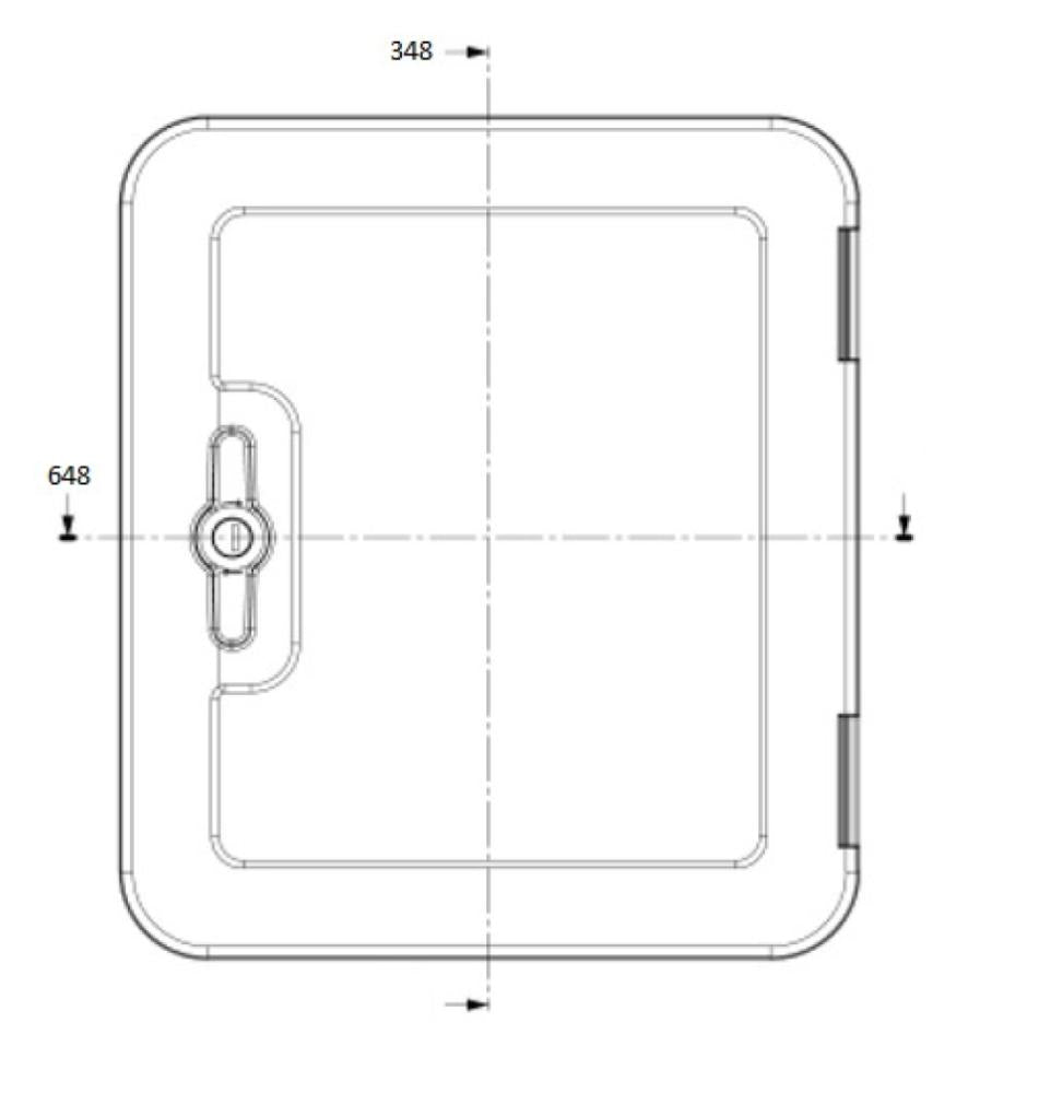 Dometic Serviceluik SK5 65x35cm Wit