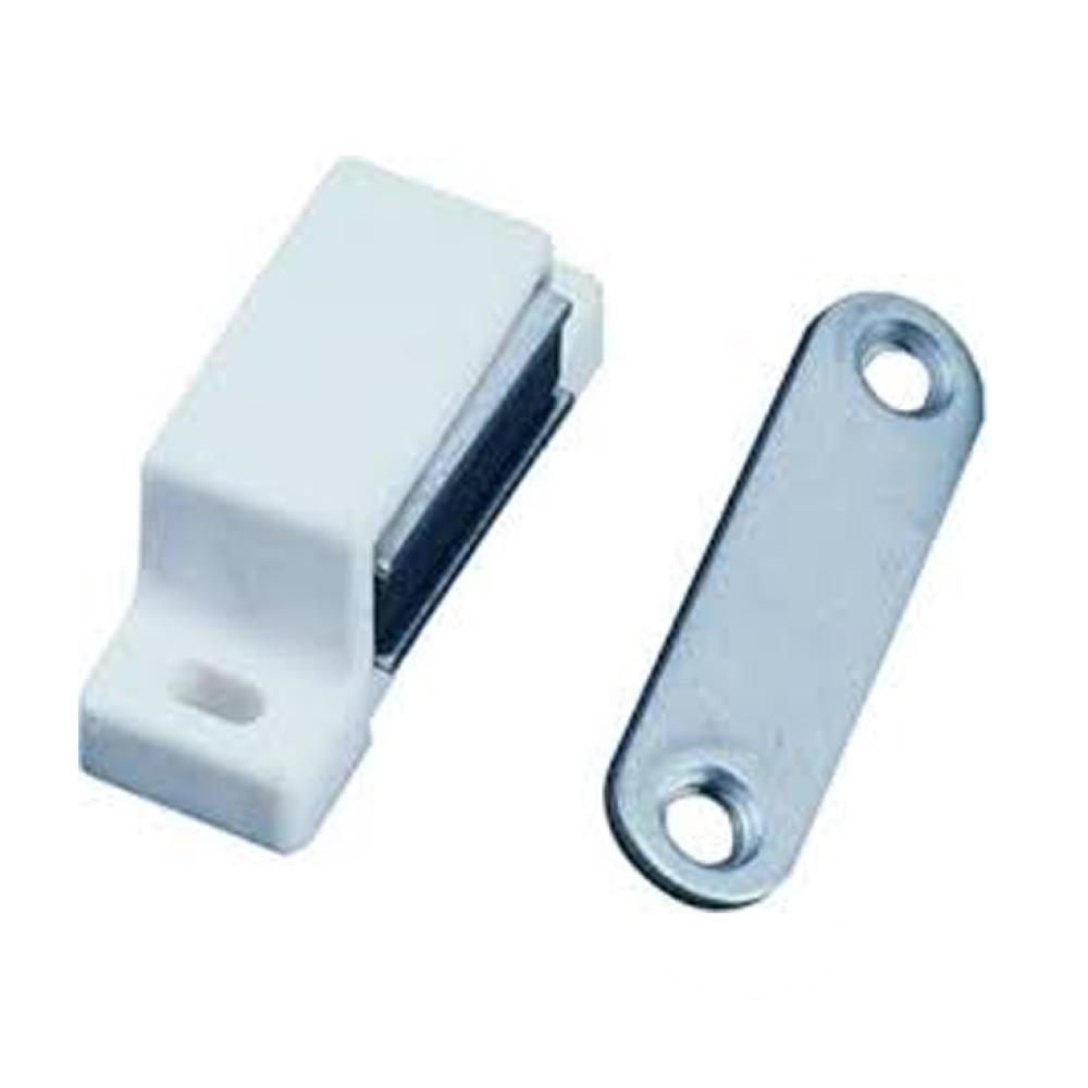 Magneetsnapper Kunststof Wit 46x15 4kg 2st.