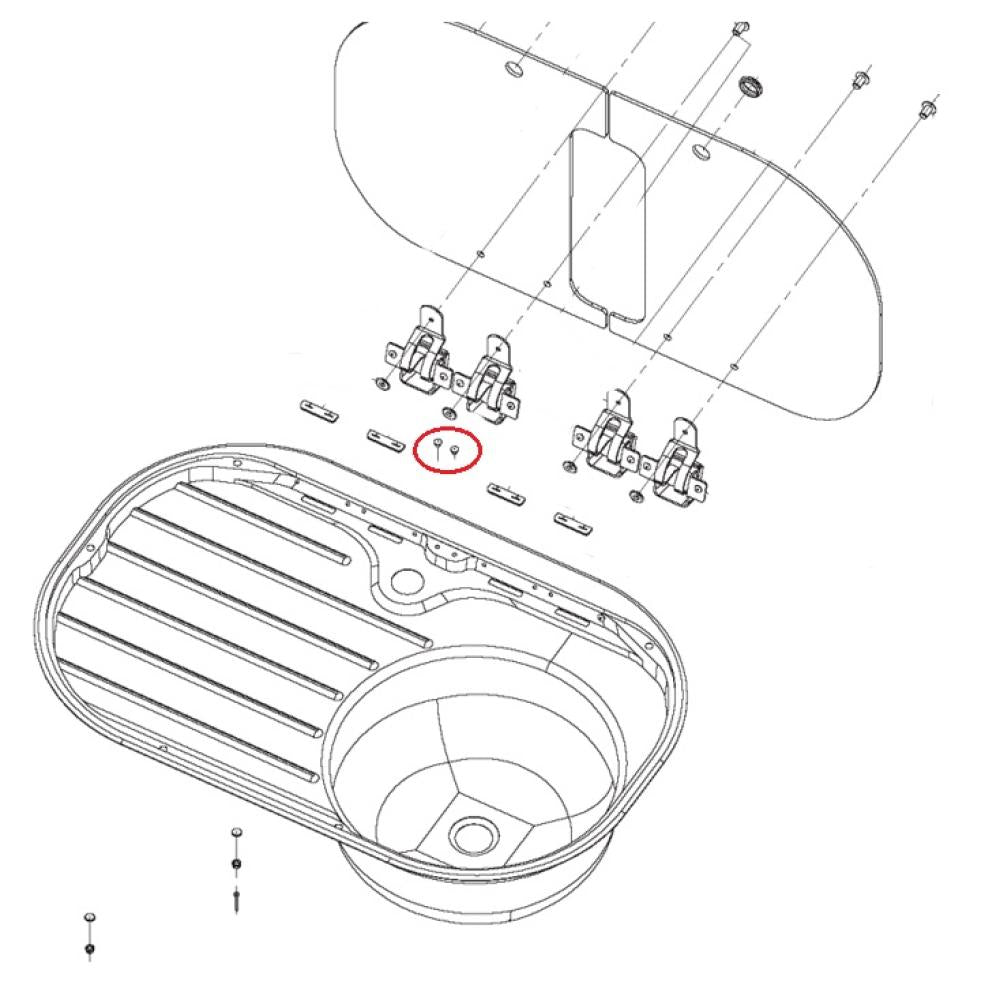 Dometic VA8000 Dekselkap Scharnier (2st)