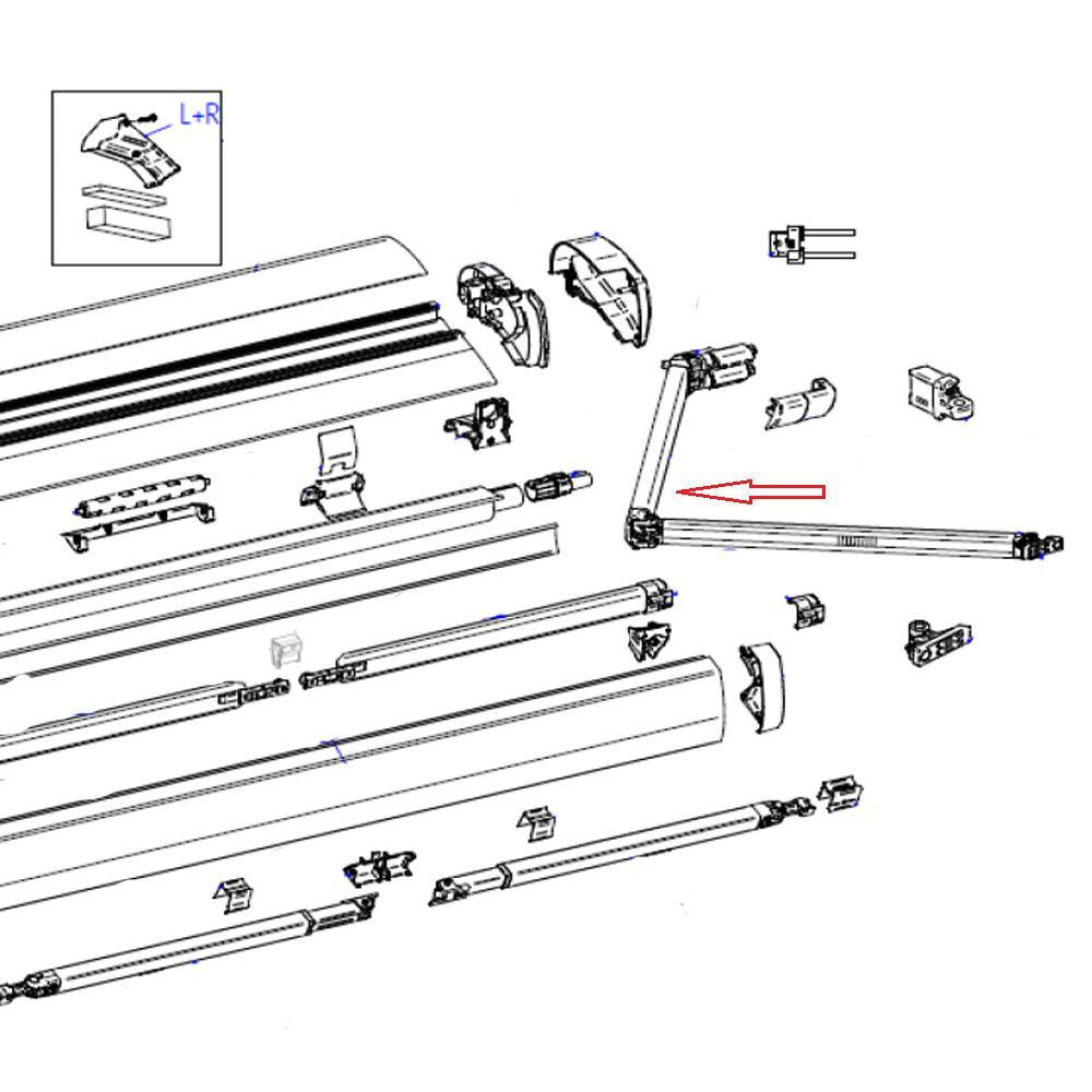 Thule RH Spring Arm 6300 2.60mtr