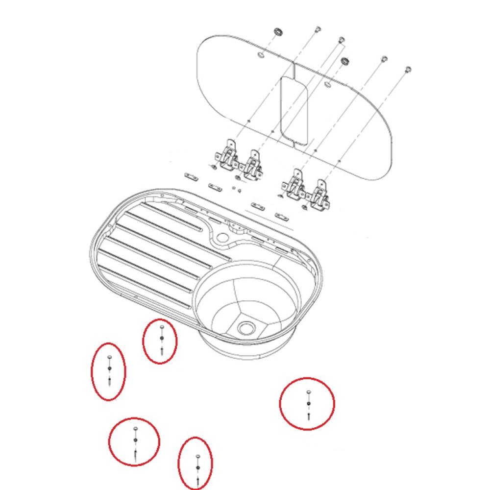 Dometic MO8821 Montageset (5st)
