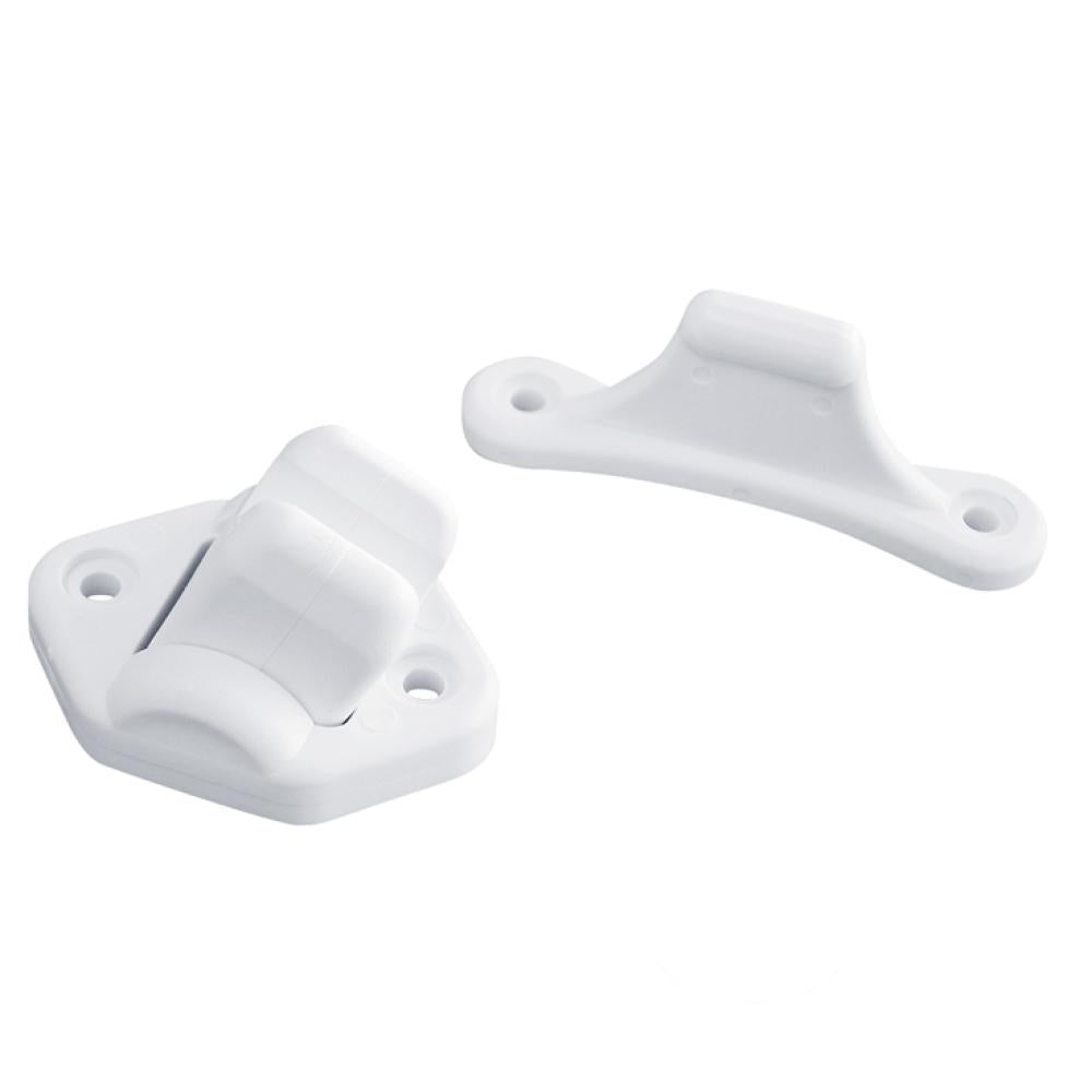 Deurvanger 2-delig Beweegbaar Wit 3mm