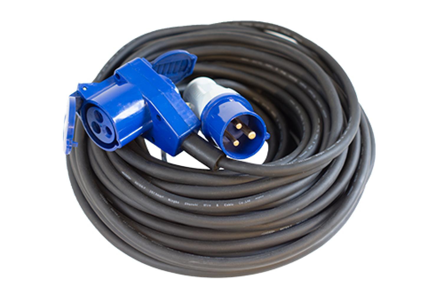 Vechline Verloopkabel 3x2.5mmÂ² CEE-Winkelkoppeling 25m