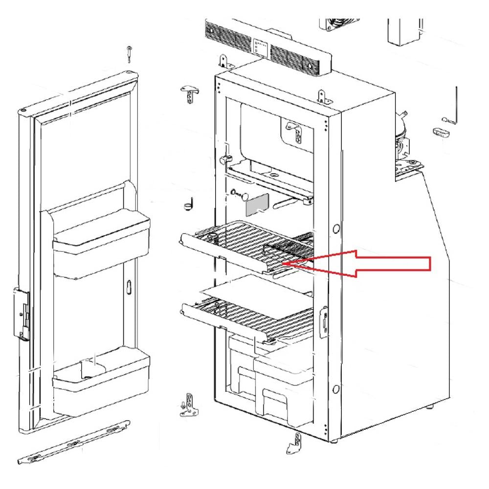 Thetford Koelkastrek Klein Boven T1090