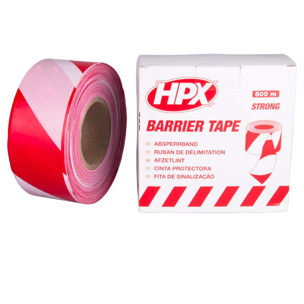HPX Afzetlint Rood/Wit 500mtr