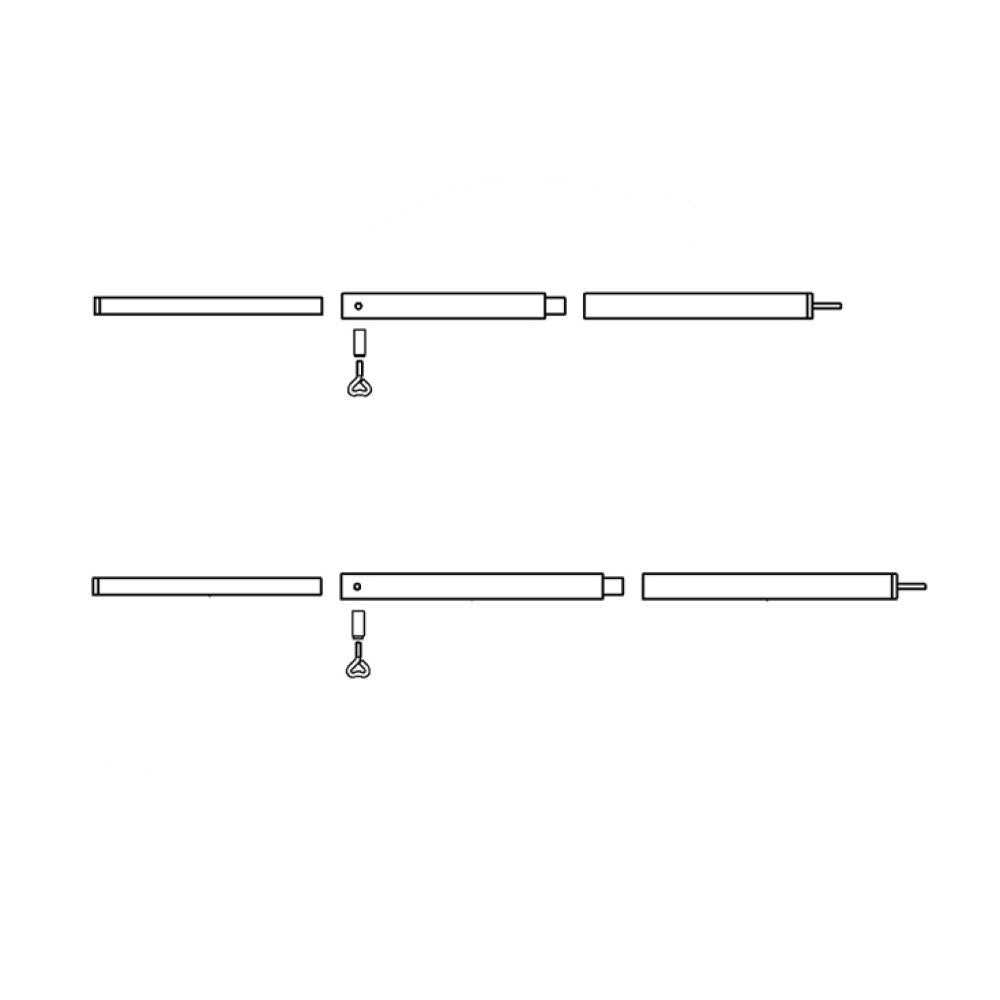 Campking luifelstokkenset Sunsation 25 mm Prem.
