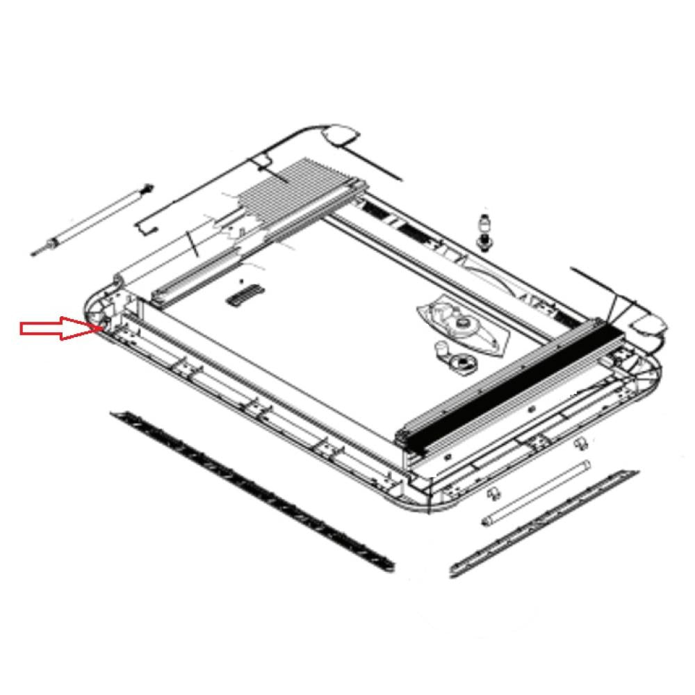 Dometic Heki 3/4 Plus Binnenkader CrÃ¨mewit