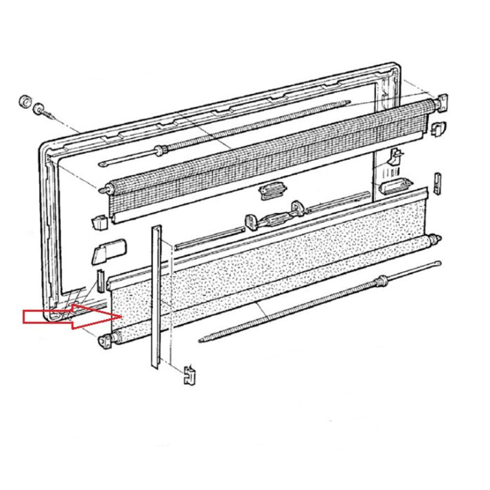 Dometic S3/ S4 Vliegenrollo 350x500