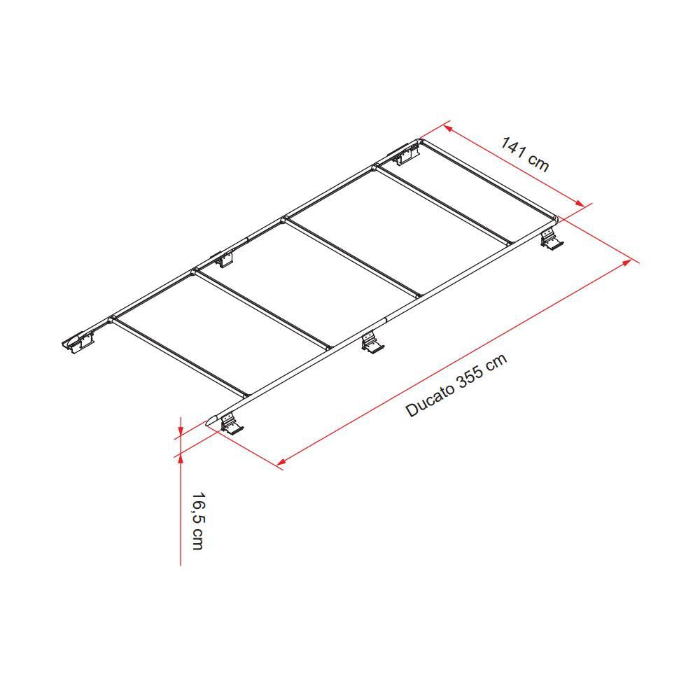 Fiamma Roof Rail Ducato Deep Black 05808A01A