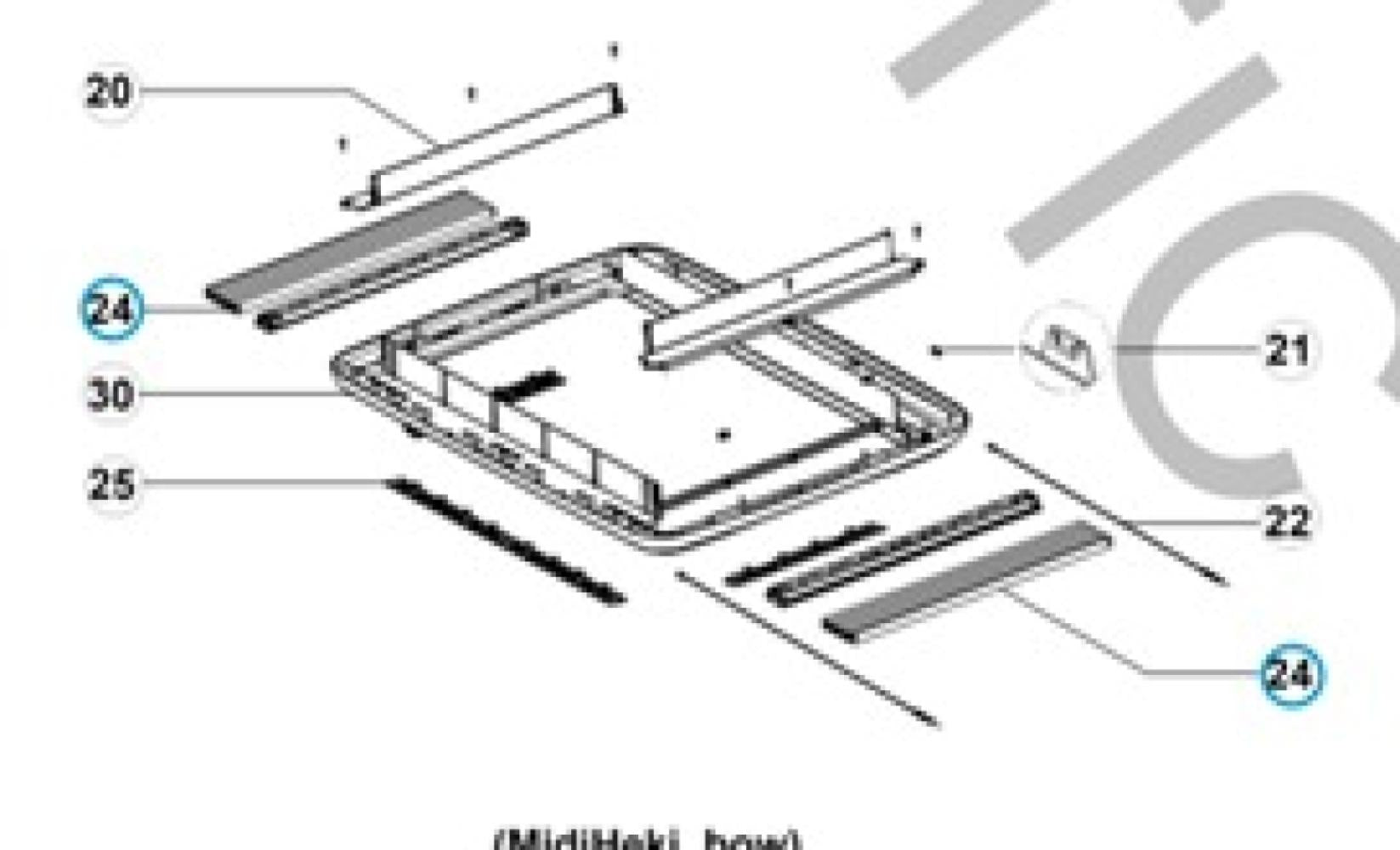Dometic Midi Heki Rollo-Insektenhor Set Lichtgrijs