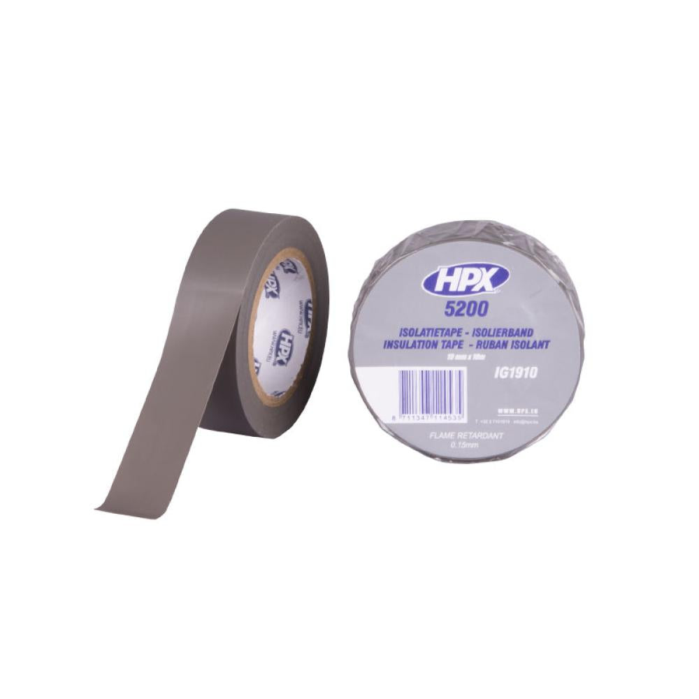 HPX PVC Isolatietape 10mtrx19mm Grijs
