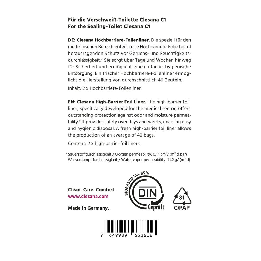 Clesana BIO Barrier Film Liner