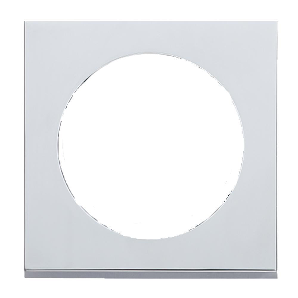 Berker Afdekraam Pure 1-Vaks Chroom Mat