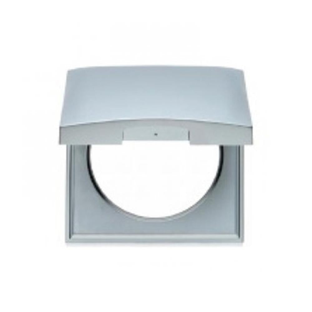 Berker Afdekraam Flow/Pure 1-Vaks met Klep Chroom Hoogglans